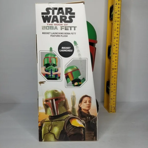 Star Wars Rocket Launching Boba Fett Feature Plush, 12” Tall Figure - Picture 7 of 7